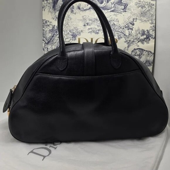 Dior Black Double Saddle Leather Bag - Picture 2 of 12